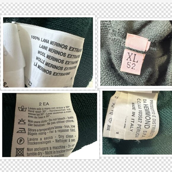 Valentino Studio Men’s XL 52 Merino Wool Mock Neck Sweater Italy Luxury Designer - Picture 14 of 16